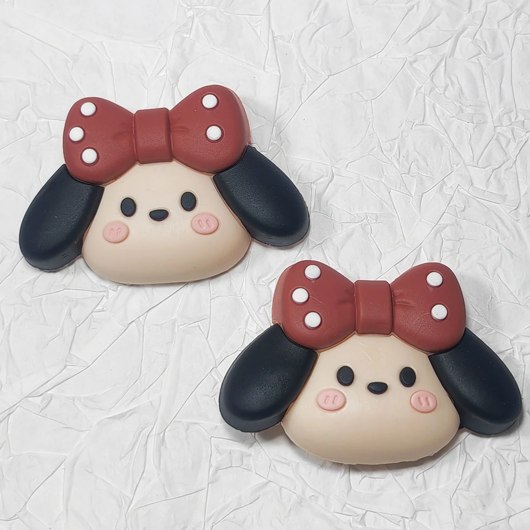 鞋花鞋扣立装饰品配饰卡通可爱可拆卸帕恰狗洞洞鞋diy配件