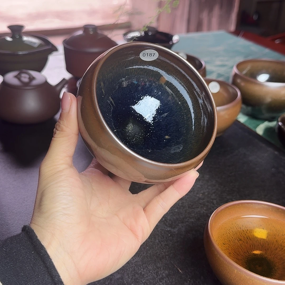 茶盏0187建窑建盏·柴烧·手工·原矿·铁胎