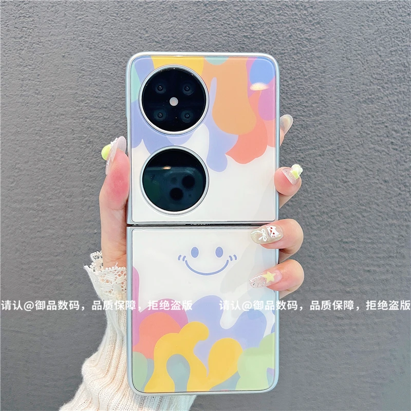 金属折叠玻璃壳适用华为pocket系列/小米mixflip/三星zflip手机壳