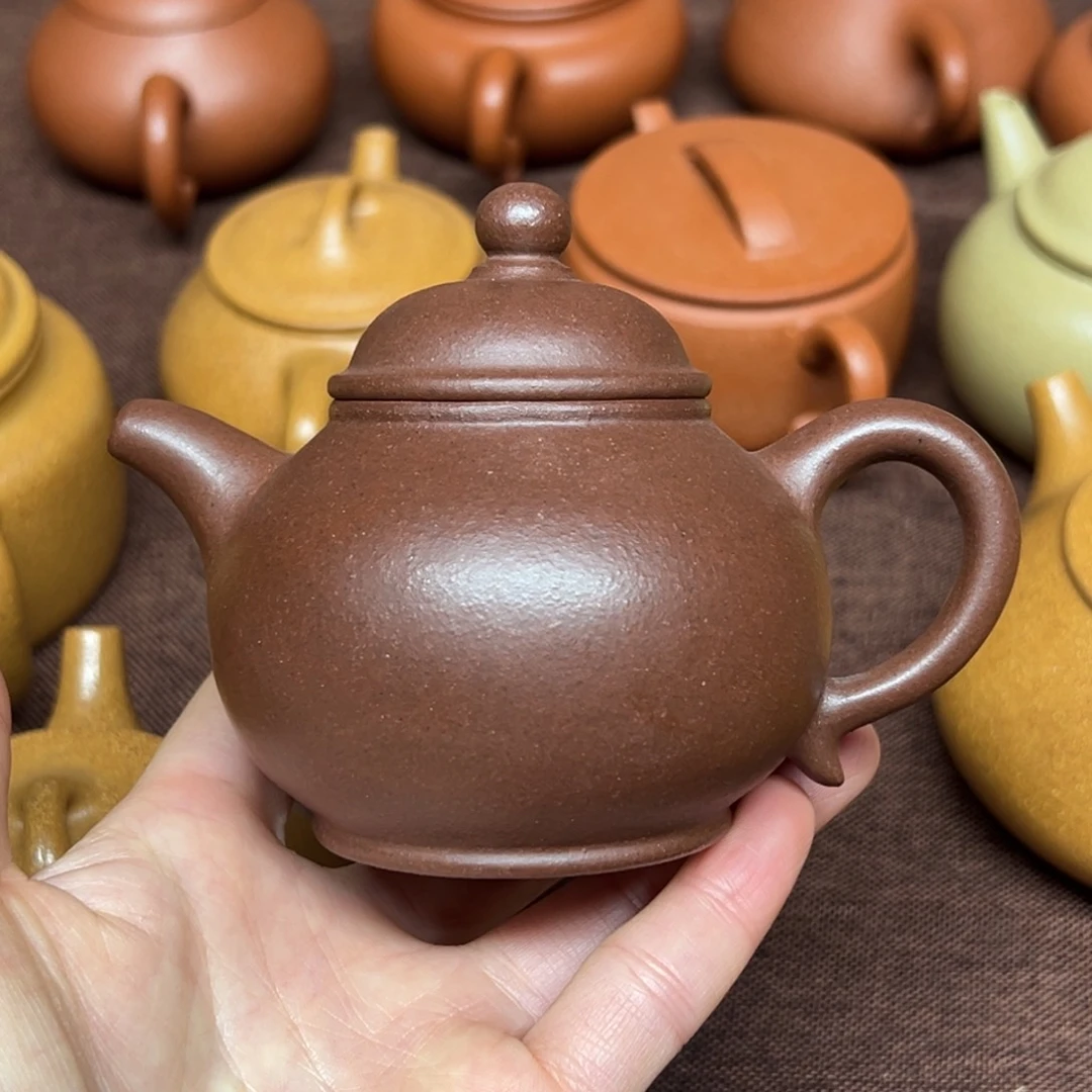 紫砂泥全手工潘壶150cc