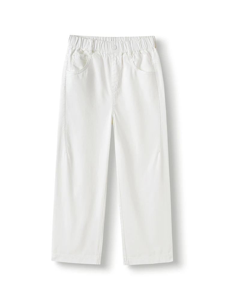 童装2025夏装新款女中大童牛仔莱赛尔长裤202225108009