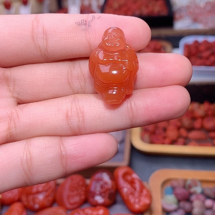 南红玛瑙未镶嵌南红站佛
