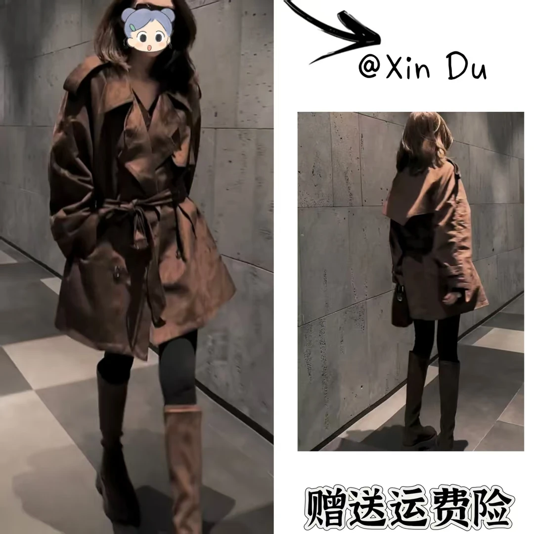 2025秋季新款时尚显瘦气质女士网红洋气外套百搭款D23154