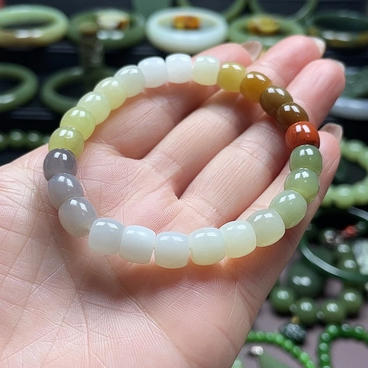 和田玉未镶嵌手链