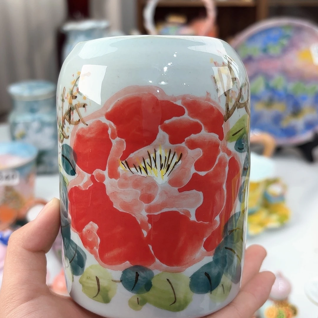 景德镇手绘高温釉下彩陶瓷茶具