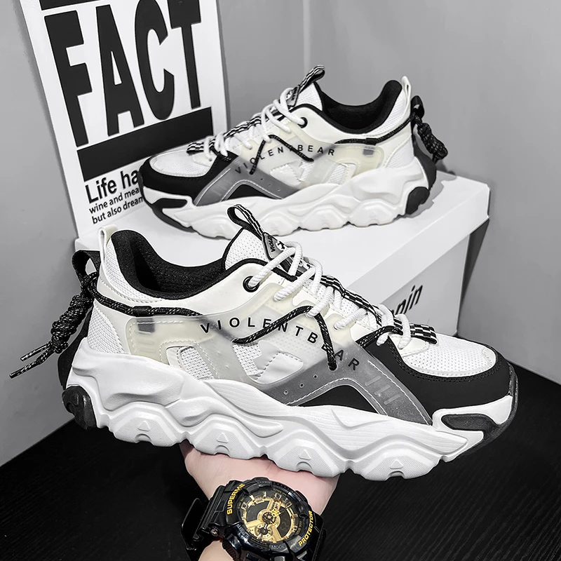 Violentbear/暴力熊新款百搭时尚情侣休闲潮鞋透气跑步运动老爹鞋