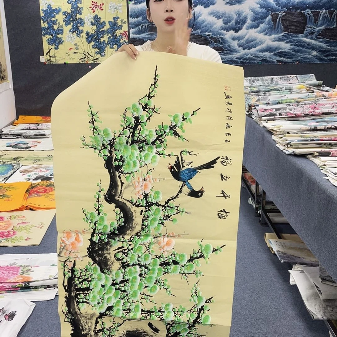 国画作品小姐姐放漏…