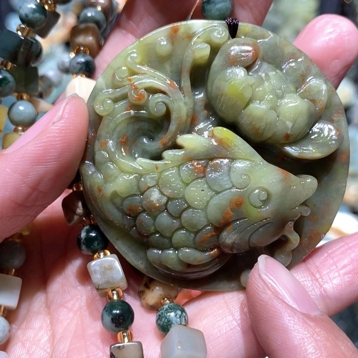 岫玉毛衣链未镶嵌