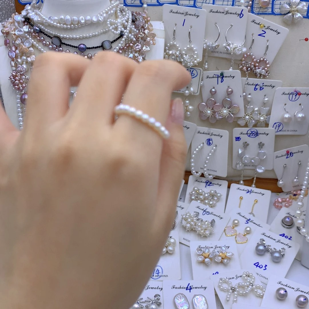 淡水珍珠颈饰银S925镶嵌