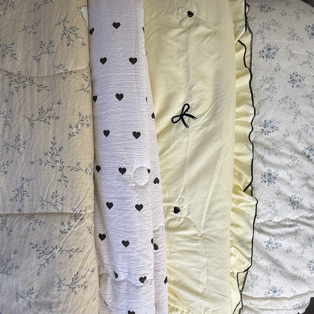 【新号开播】2025孤品白桃乌龙夏被可机洗花型不挑大小尺寸都有3