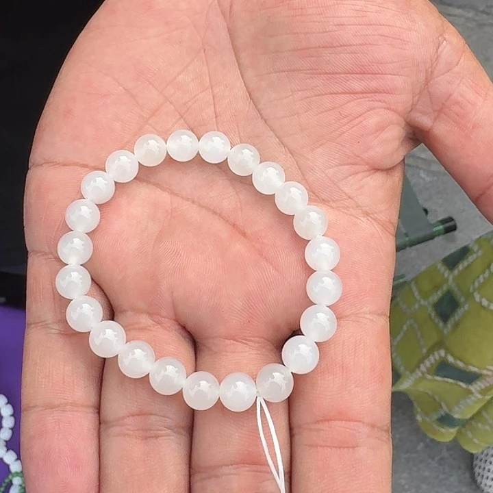 手串未镶嵌和田玉卡8白月光无暇