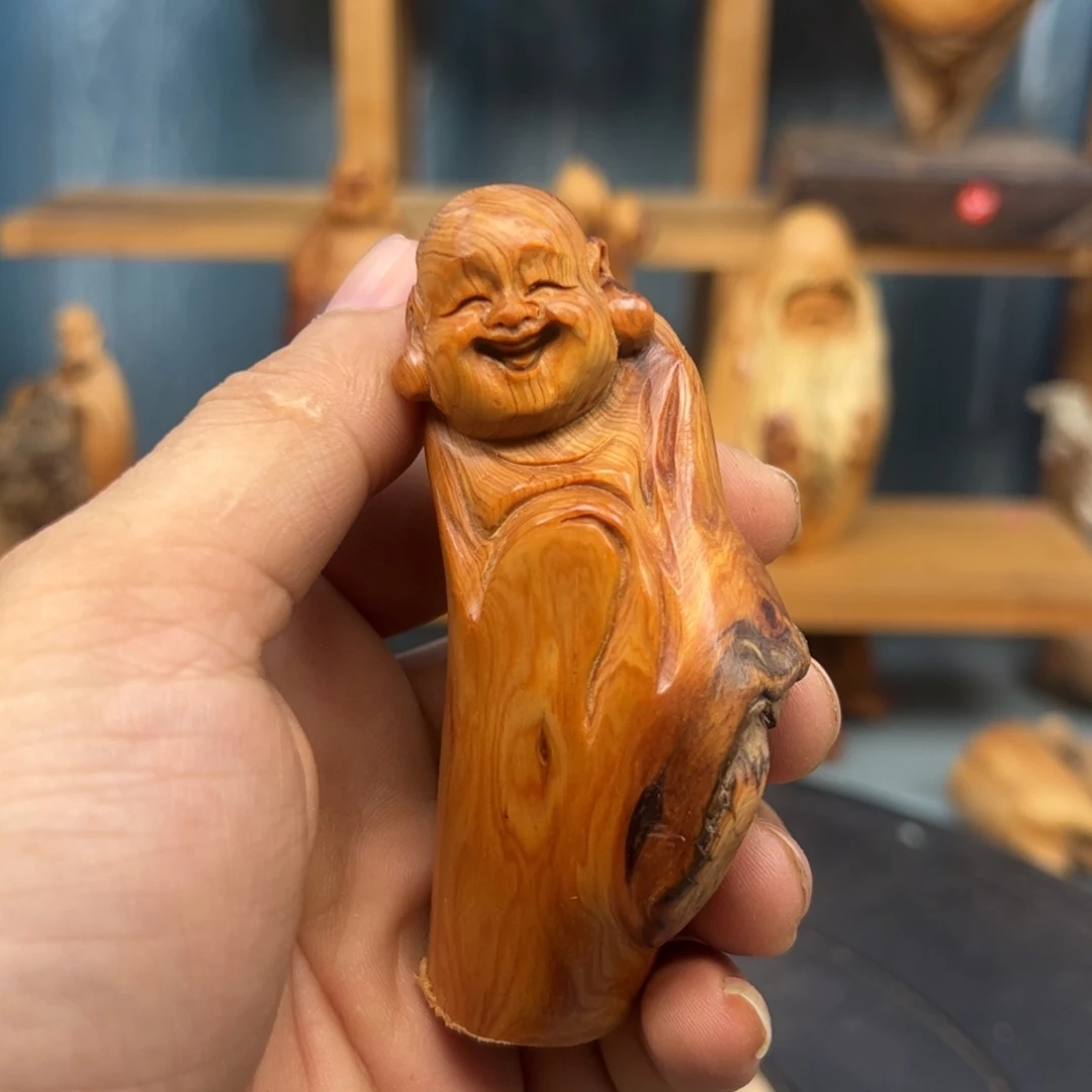 木侯*宁崖柏木摆件手把件