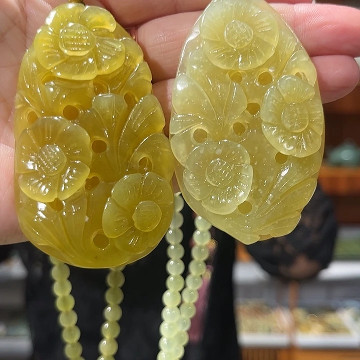 未镶嵌岫玉毛衣链