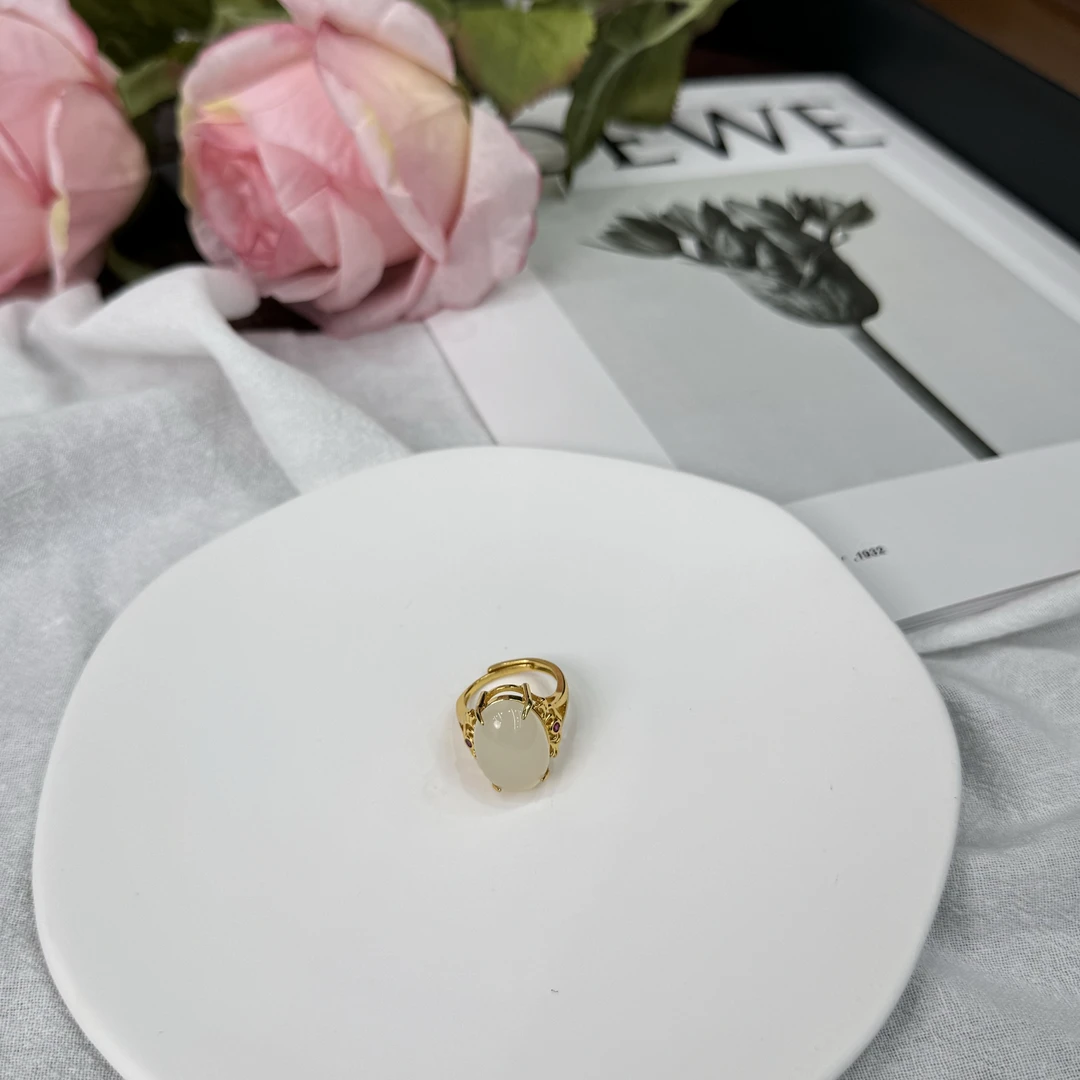 高定珠宝和田玉戒指HF790S88