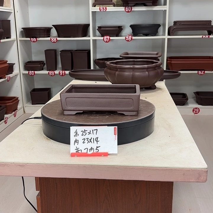 紫砂花盆奎面长方