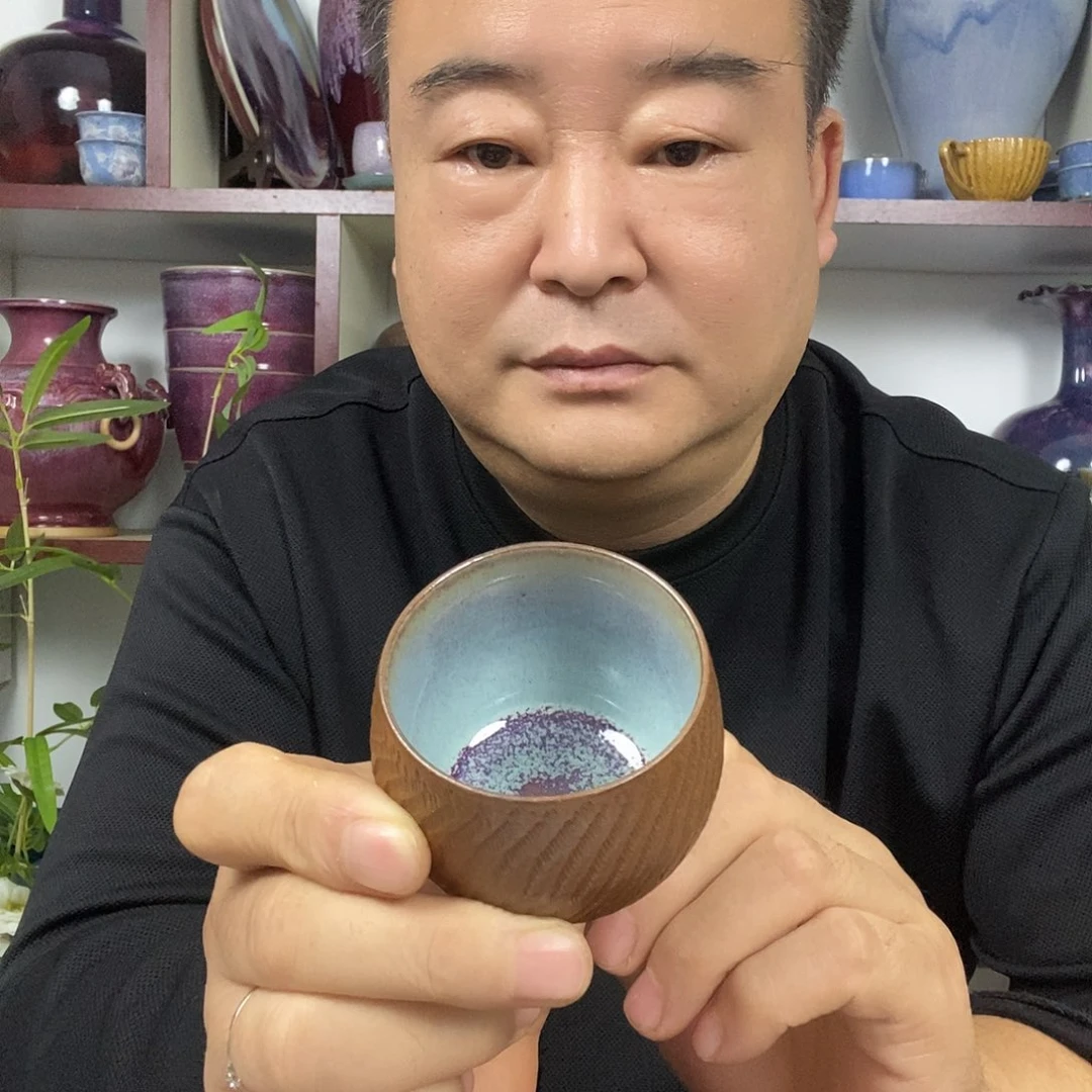 杯神垕钧瓷主人杯高温窑变龙蛋杯