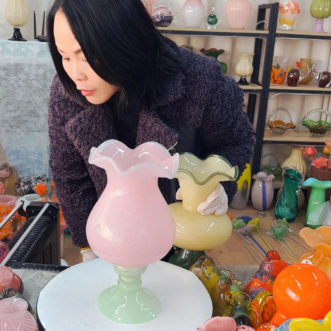 粉风灯福利琉璃工艺品