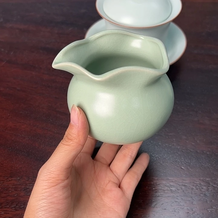龙泉云间青瓷小米茶器