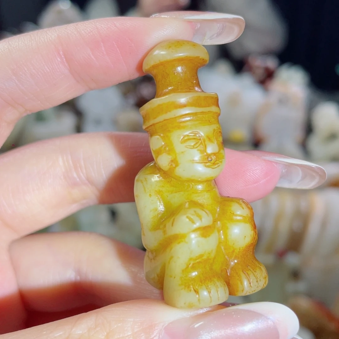 和田玉未镶嵌挂件67