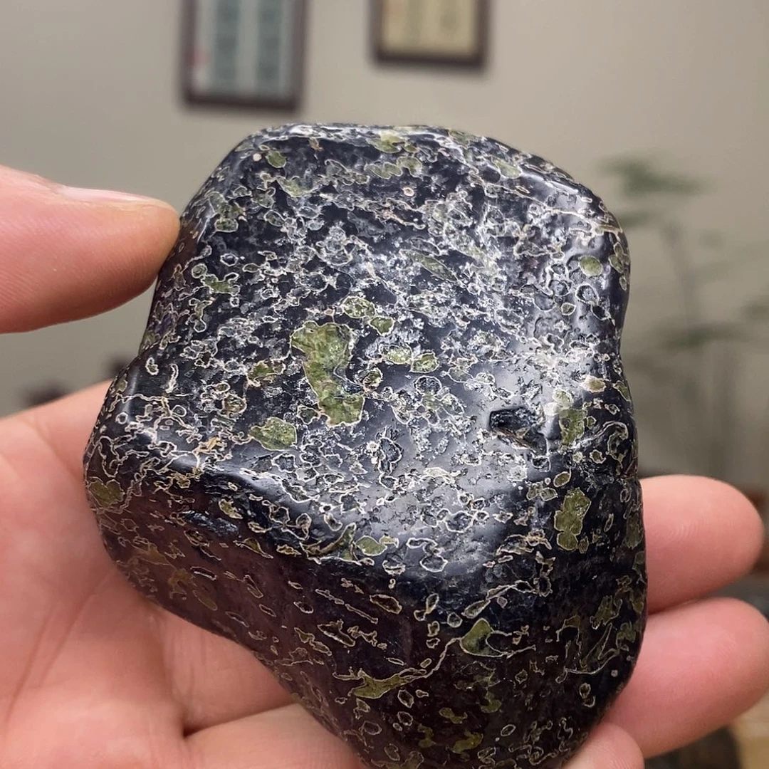 豫石匠梅花玉小鼻嘎随形手把压书石茶宠