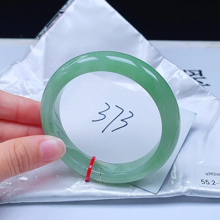 翡翠手镯未镶嵌55+正圈