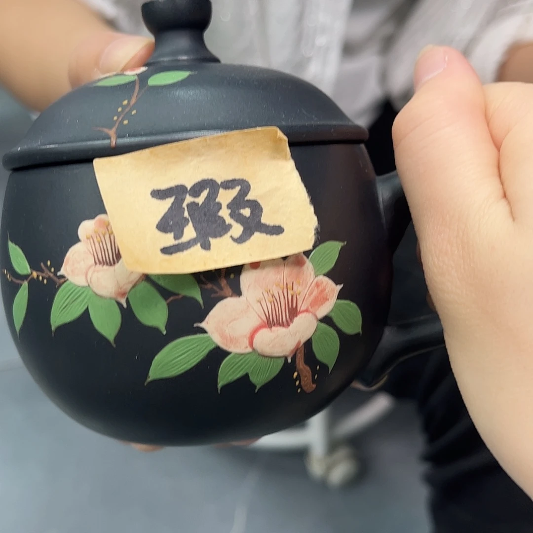 宜兴原矿紫砂全手工盖杯