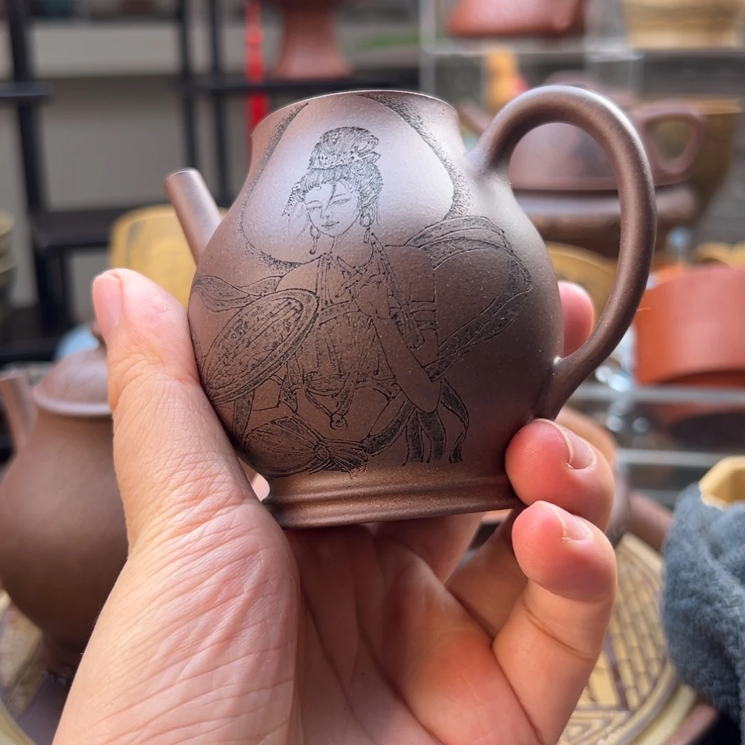 落***俗茶杯紫砂紫砂主人杯