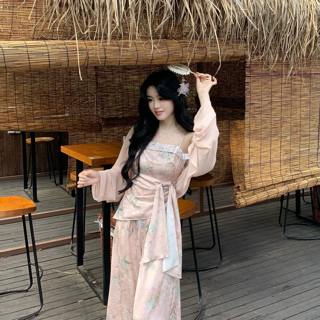 Blovelan胧月折枝 温柔朦胧感防晒薄纱外穿亲肤透气开衫