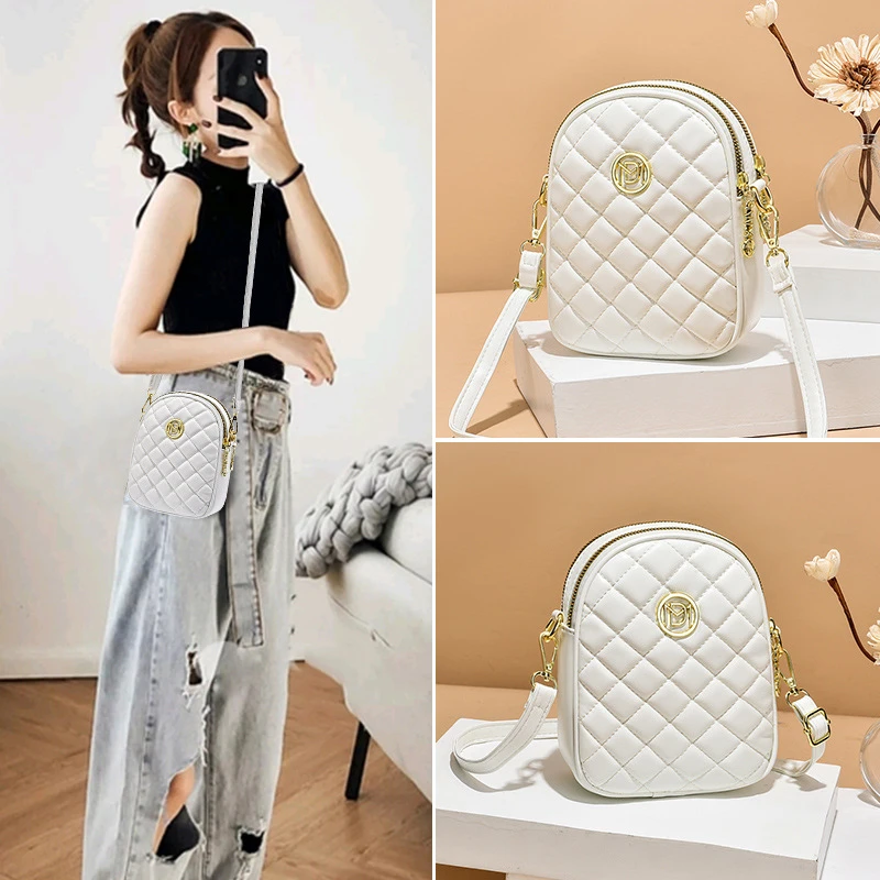 包包女斜挎包手机包2025新款潮时尚女包小众高级感迷你单肩包女士