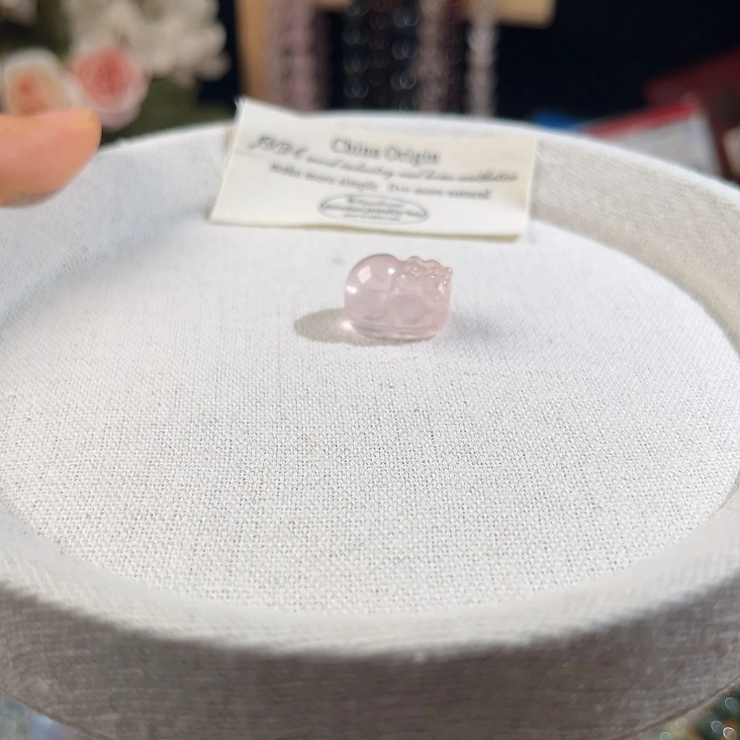 烟晶手链未镶嵌粉晶貔貅