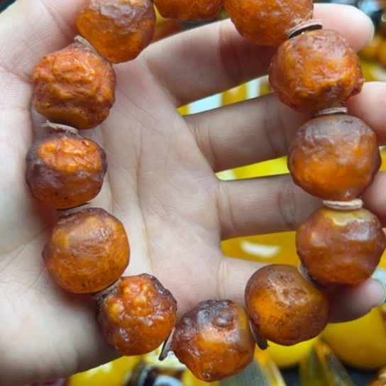 未镶嵌琥珀手链蜜蜡