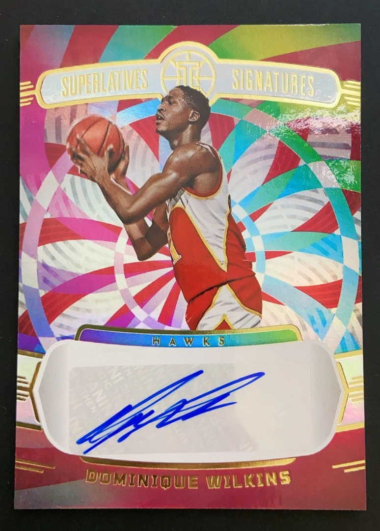 多米尼克威尔金斯 幻想折射签字卡 老鹰名宿 人类电影精华 球星卡