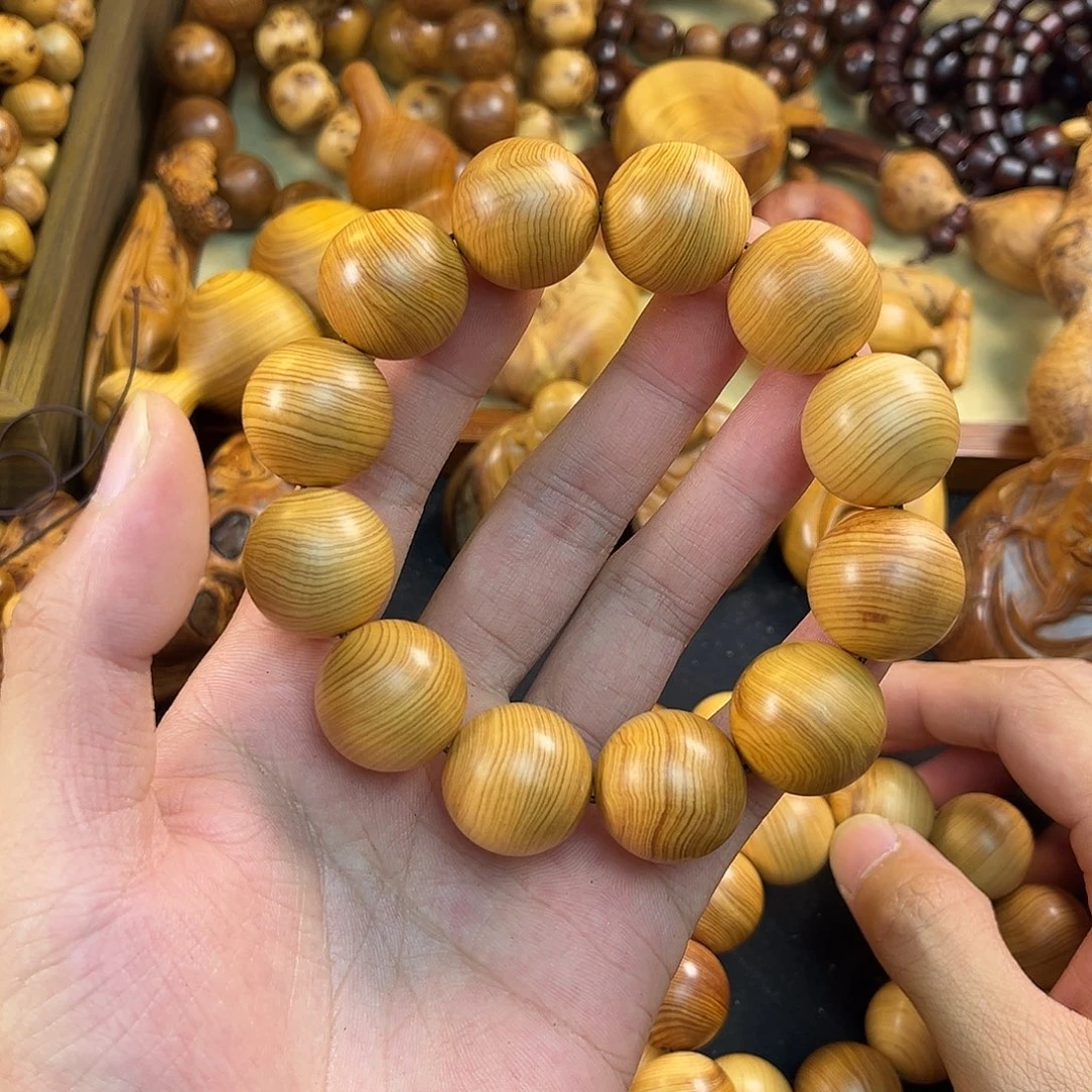 柏木（崖柏）手串/手链20鸡油黄