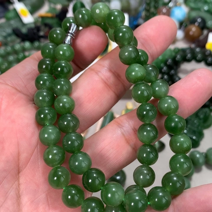 和田玉（碧玉）手链未镶嵌