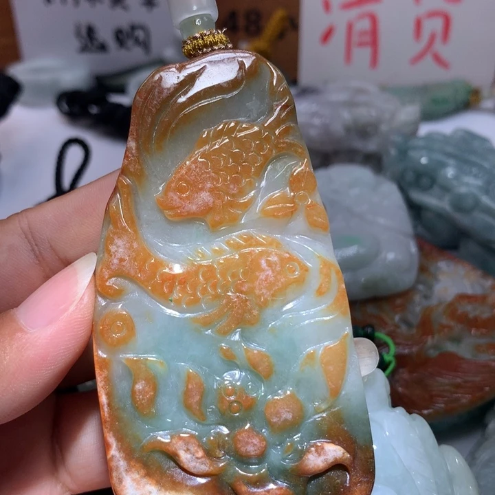 翡翠未镶嵌颈饰保真天然A货翡翠