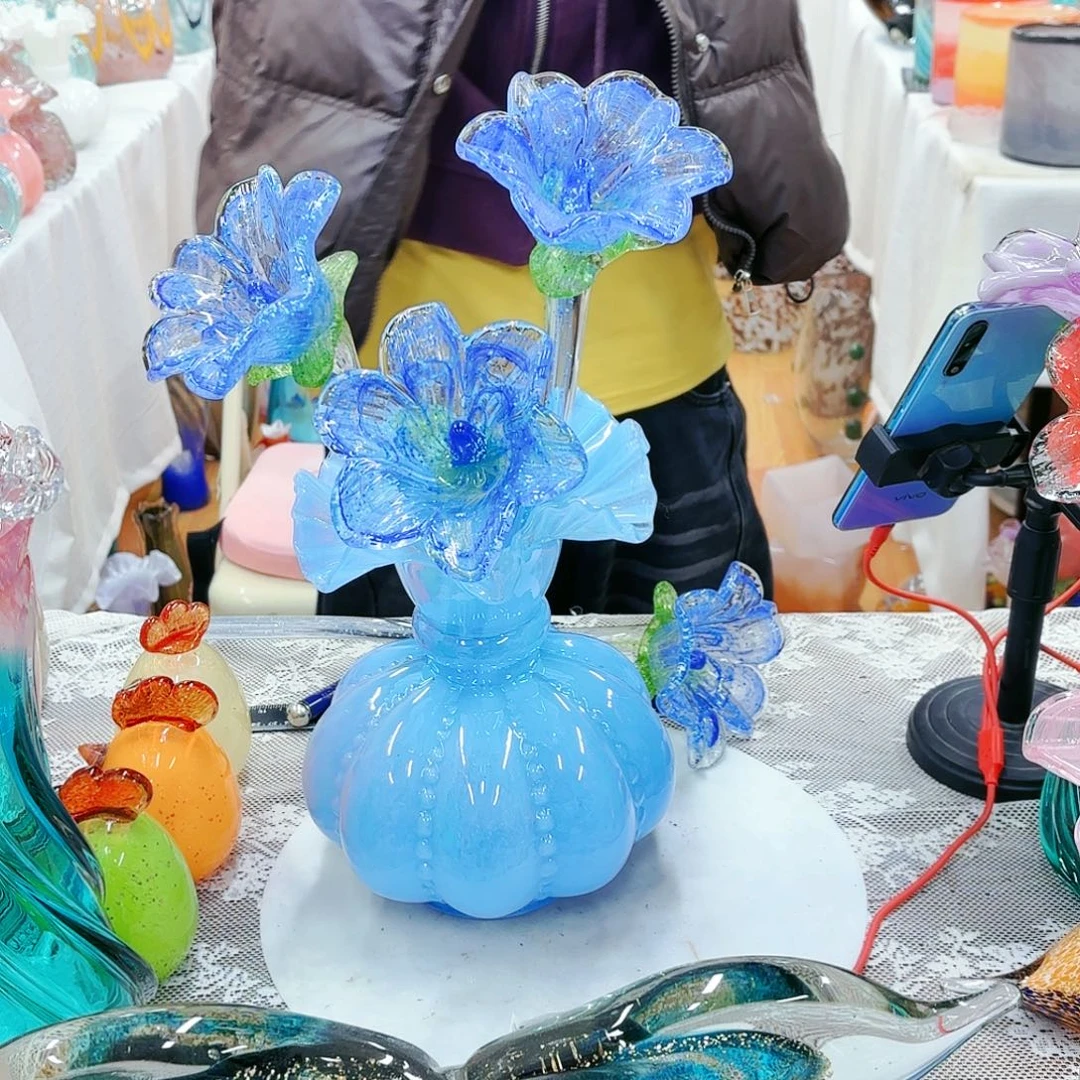 福利不退不换琉璃花瓶艺术品