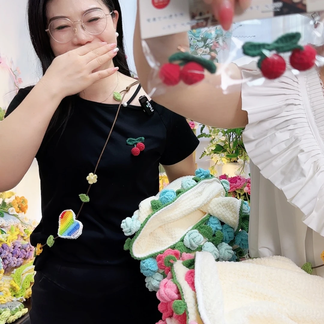 莱赛尔纤维棉手工钩织花