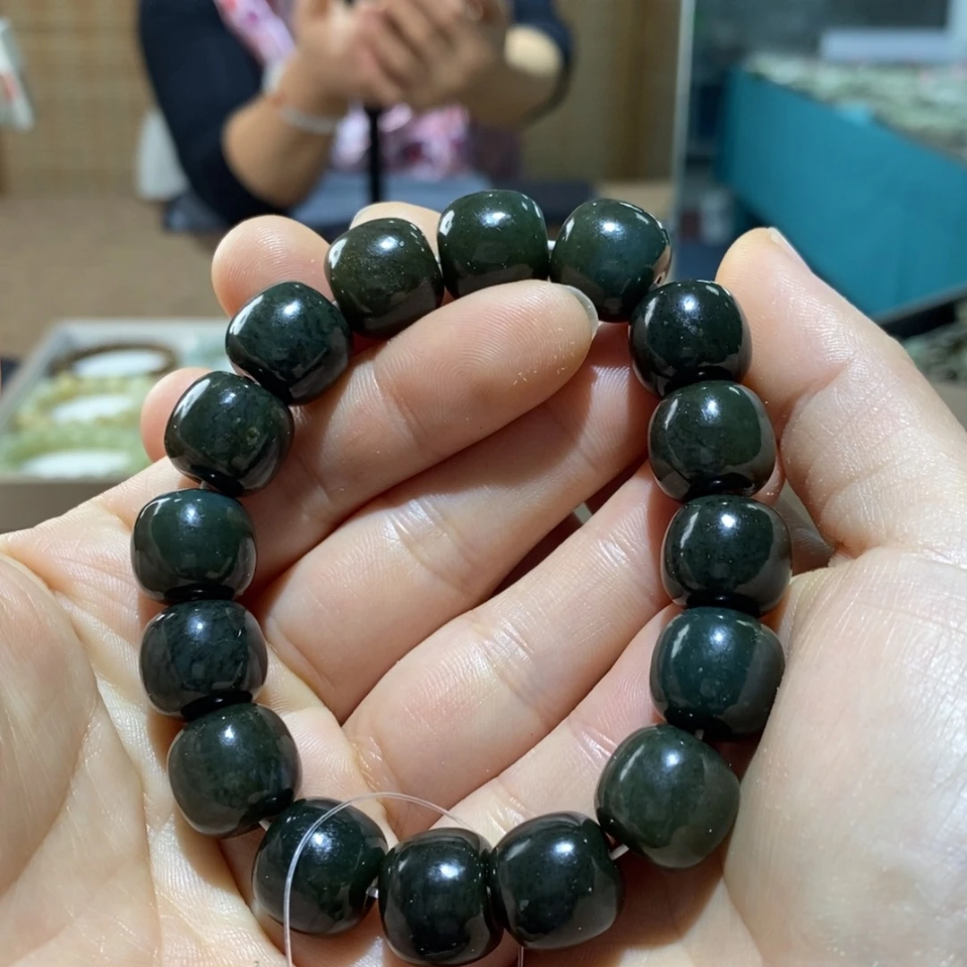 和田玉未镶嵌手链14