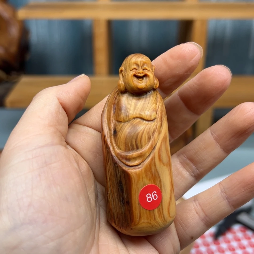 河***部木崖柏木摆件手把件，