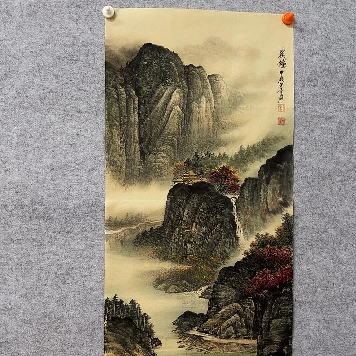 国画花鸟等图案和三尺