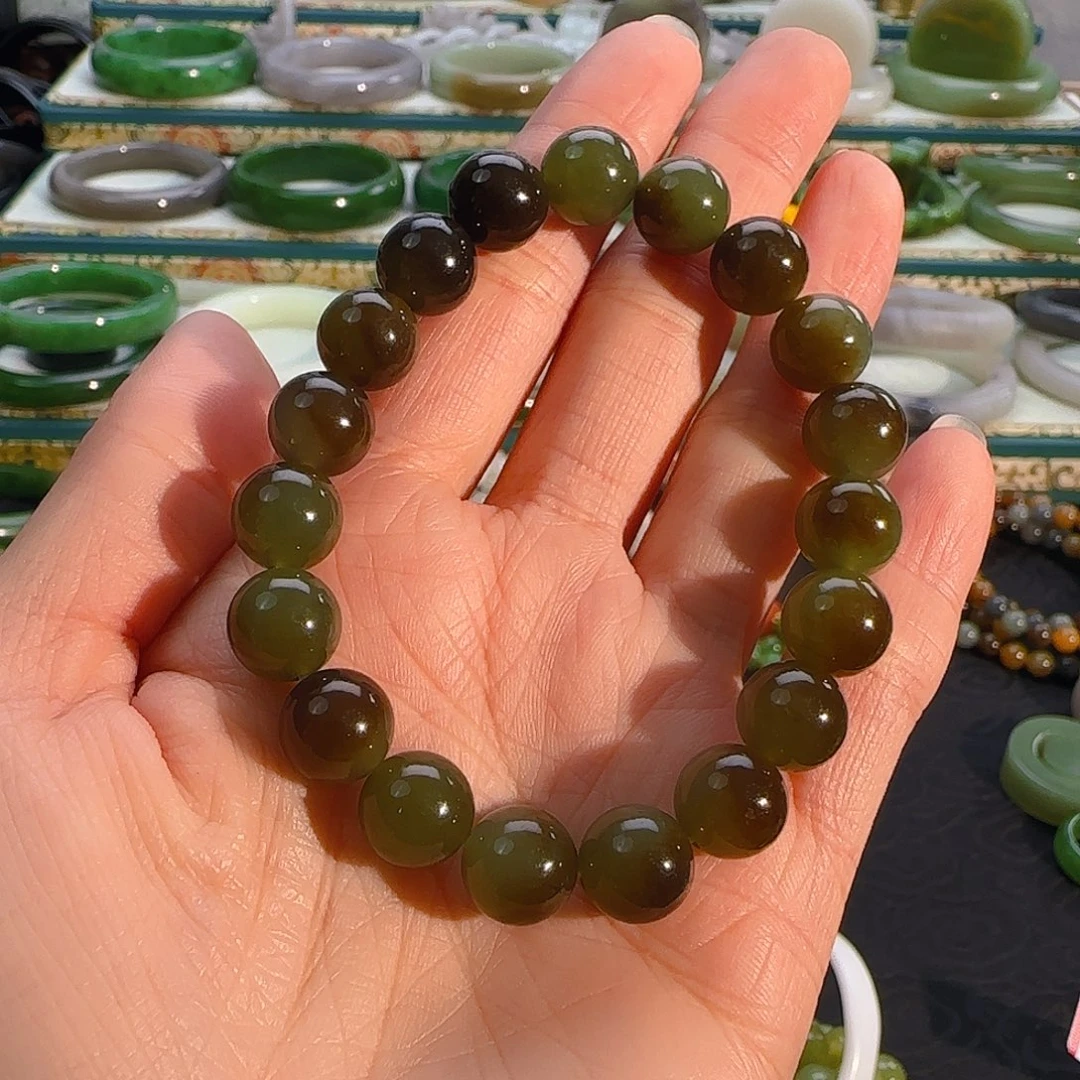 未镶嵌手串和田玉且末糖蓝