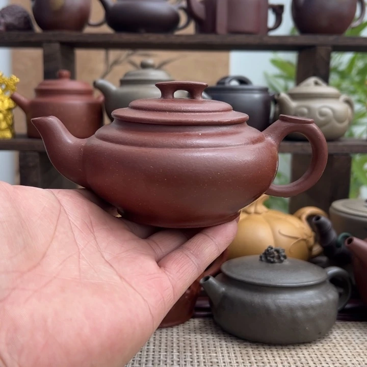 紫砂茶壶宜兴原矿紫砂上新桥半手260CC
