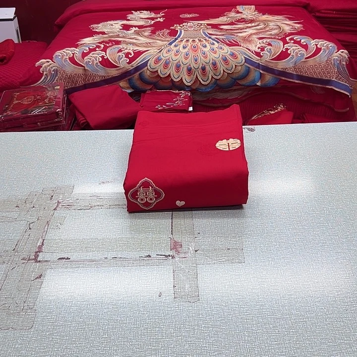 真丝棉真丝棉新郎新娘四件套