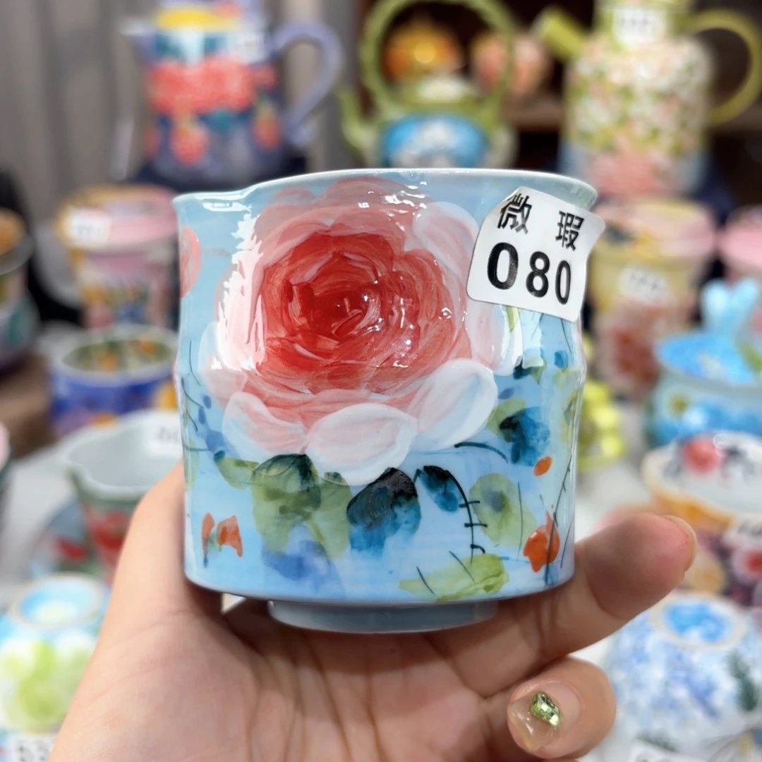 景德镇手绘高温釉下彩陶瓷茶具