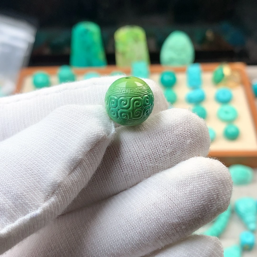 湖北原矿13mm青黄料回纹