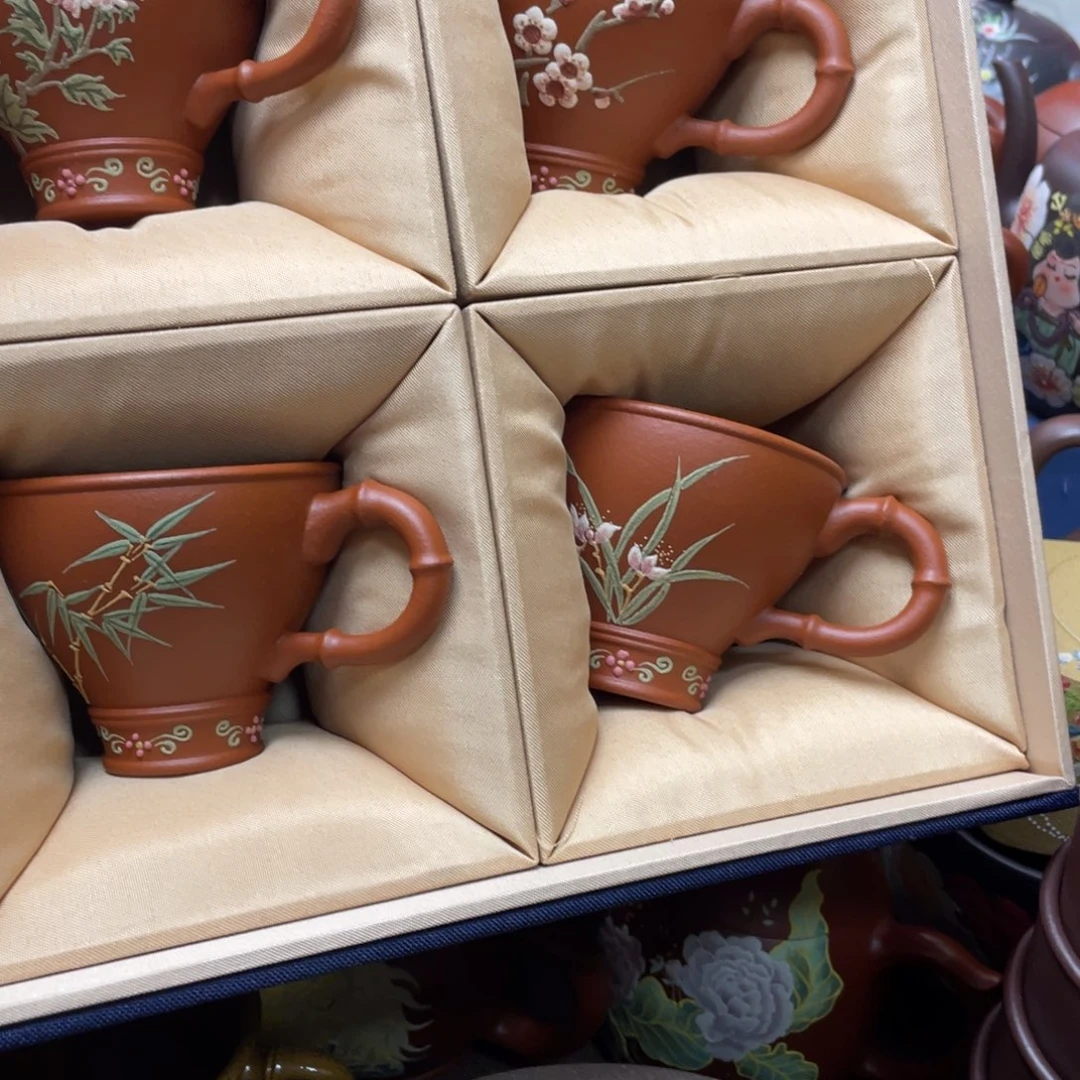 红泥茶杯紫砂主人杯80cc