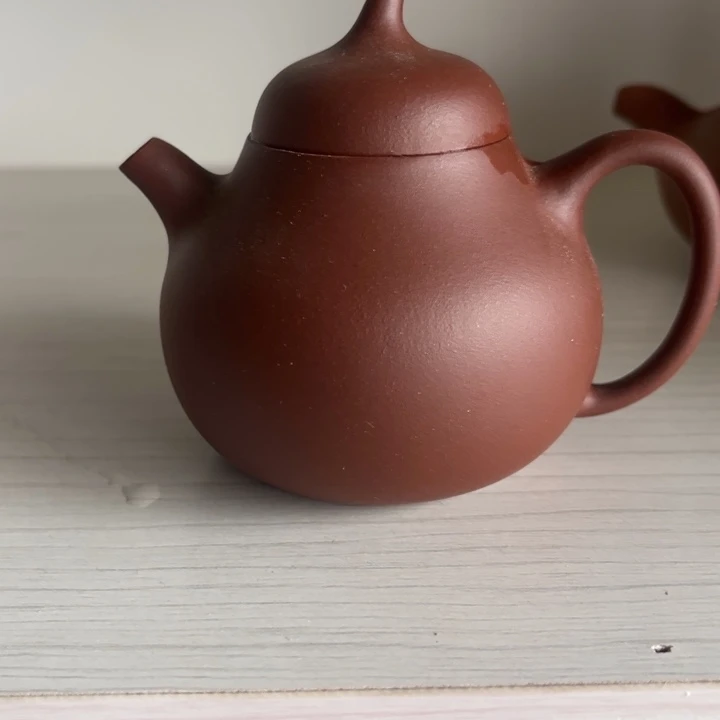 紫砂茶壶欢***豆红皮龙切瓜瑕疵品