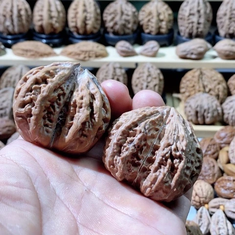 文玩核桃把件心**你连体