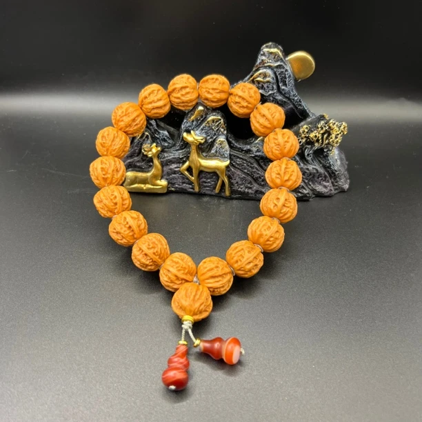 文玩核桃手串精选老树粗筋八棱野生小核桃