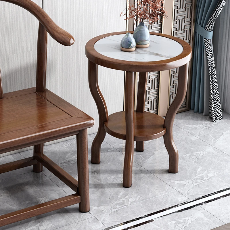 胡桃木圆几（直播间样品）